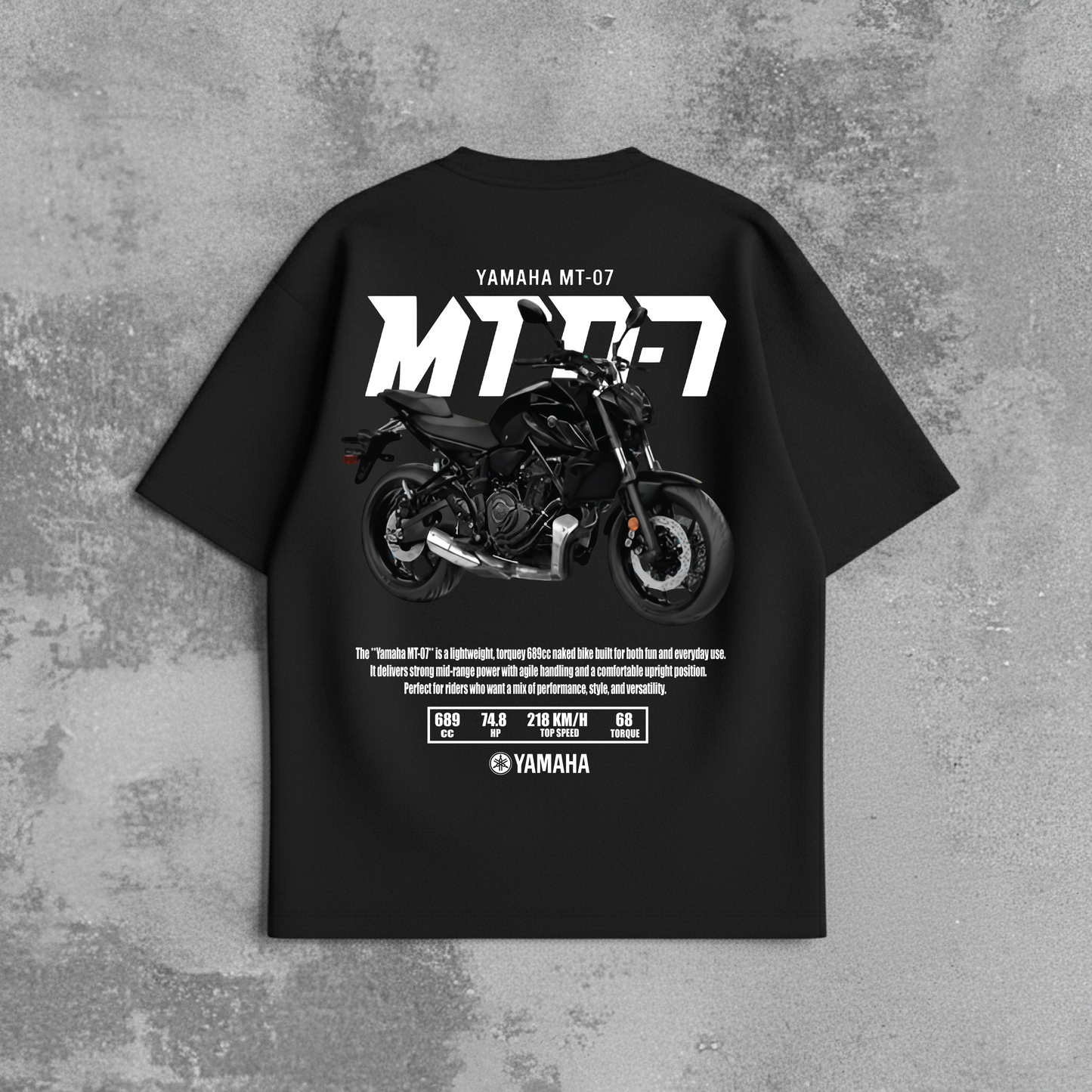 YAMAHA MT-07 OVERSIZED T-SHIRT