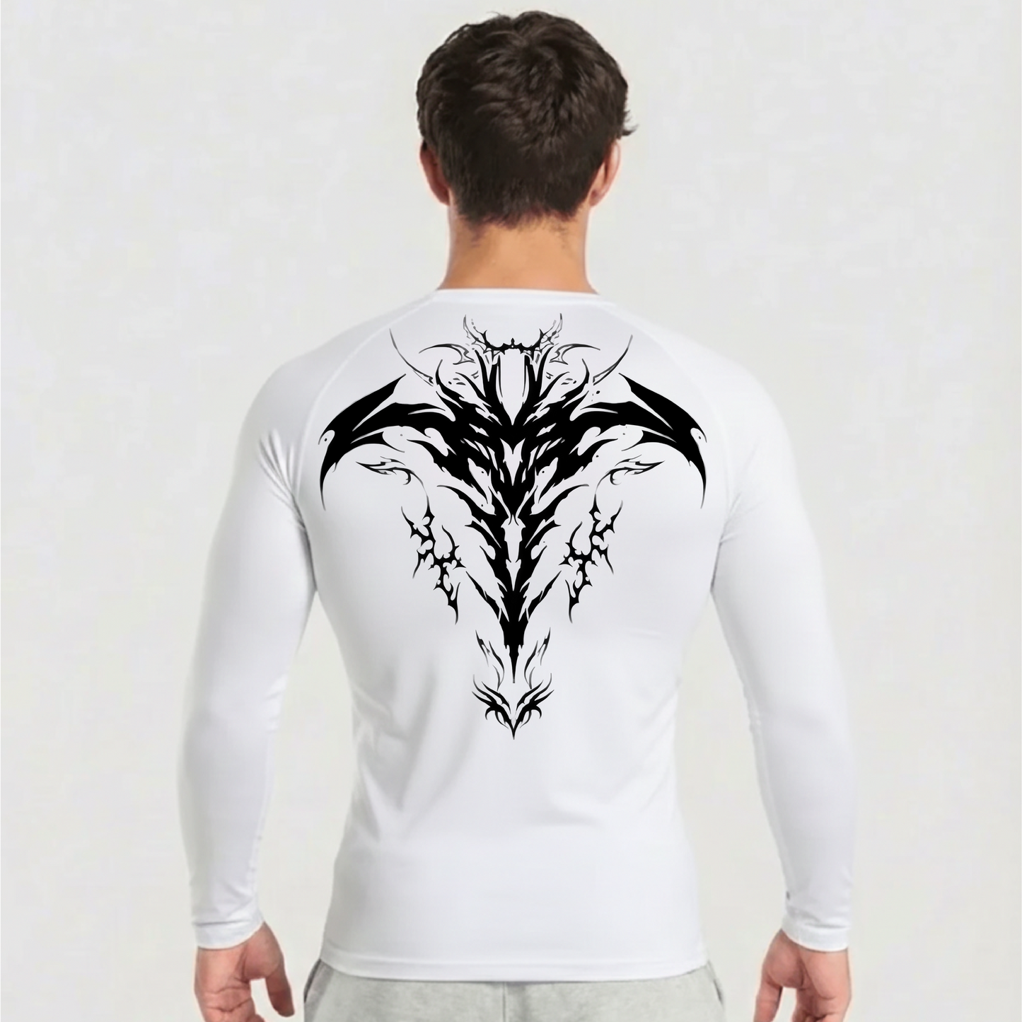 RONIN White Compression Shirt | LONG SLEEVE