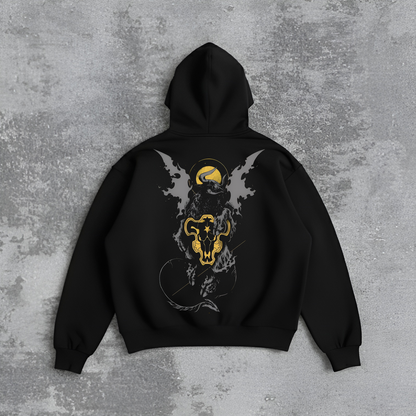 BLACK BULLS OVERSIZED HOODIE