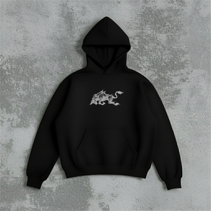 BLACK BULLS OVERSIZED HOODIE