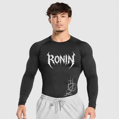 RONIN Black Compression Shirt | LONG SLEEVE