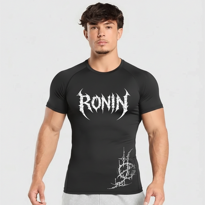 RONIN Black Compression Shirt | SHORT SLEEVE