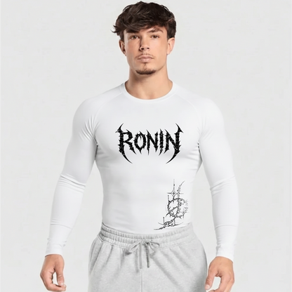 RONIN White Compression Shirt | LONG SLEEVE